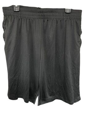 Men's Black Athletic Training Shorts with Elastic Waist